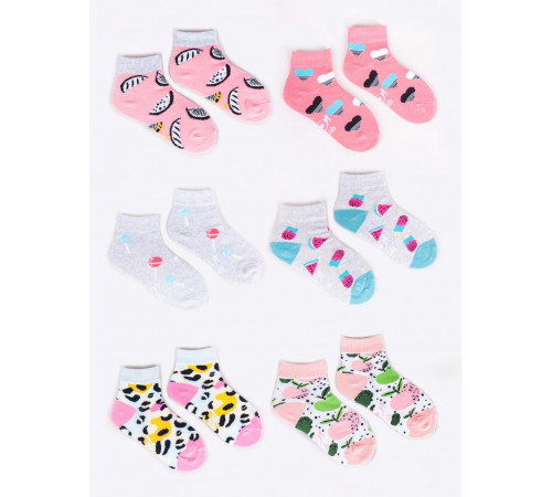Детская одежда в Молдове yoclub ska-23 Носки короткие для девочки (р. 23-26) в асс.