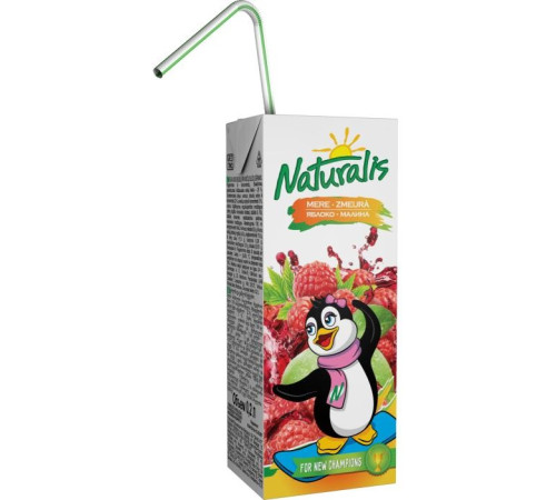  Напиток сокосодержащий яблоко и малина naturalis (200 мл.)