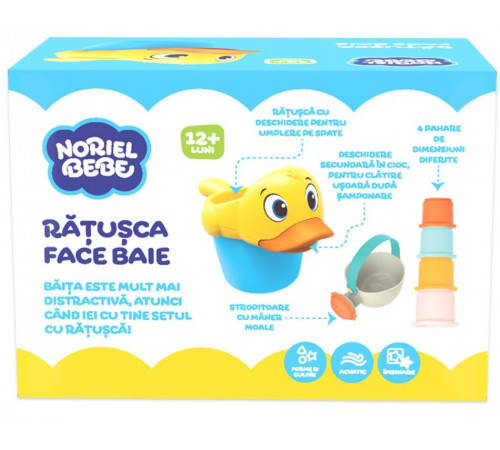 noriel int6146 jucărie de baie "rățușcă face baie"