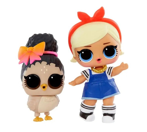l.o.l. 987833 set 2 figurine l.o.l. surprise! seria opp tot + pet - shorty + foxy flyer