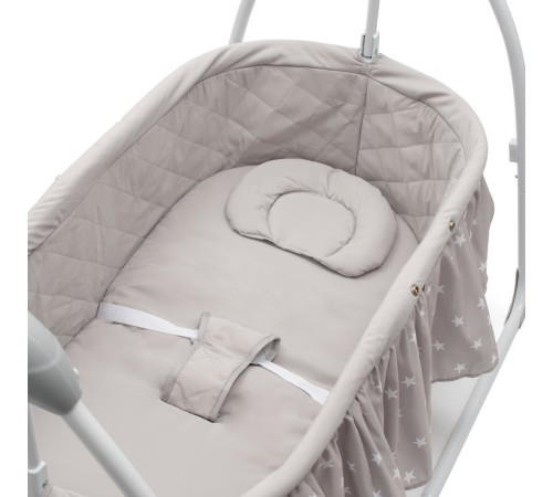 new baby 46558 patut-leagăn muzical swingy g239 (gri/stele)