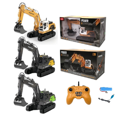  40479 Радиоуправляемый экскаватор с погрузчиком (в асс.)