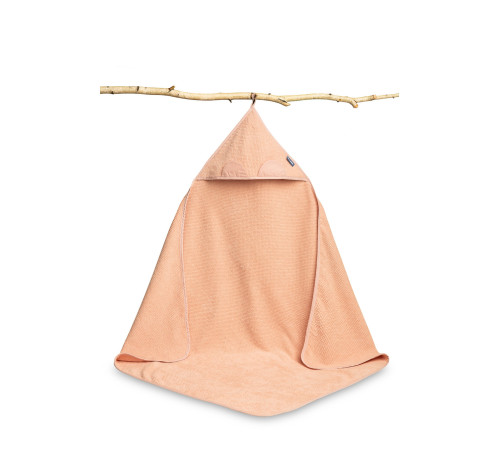 sensillo-4190 Полотенце креповое с капюшоном "Мишка" (100х100 см) розовый