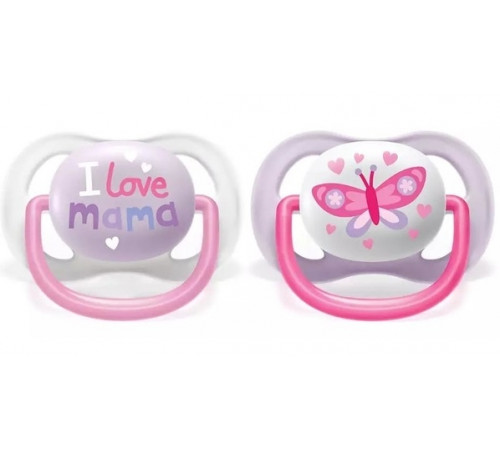 avent scf080/02 Пустышка силиконовая "i love" (0-6 м. ) 2 шт.