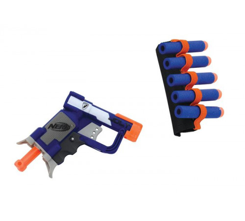 in-line scuter "nerf " cu blaster și săgeți (5+)