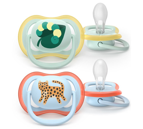 avent scf087/02 suzera din silicon ultra air (0-6 luni) 2 buc.