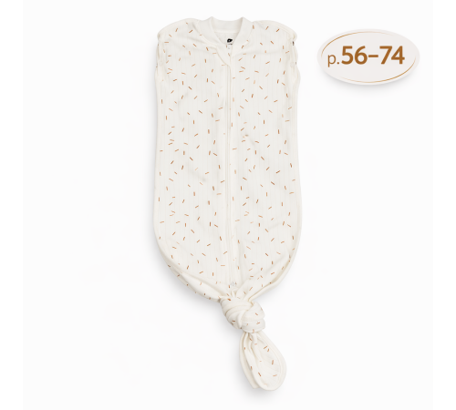  minikin 242170356-74 pelinca-cocon cu fermoar "simply" (m.56-74) milk