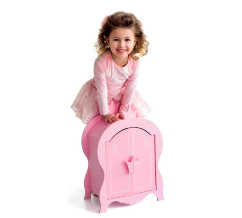 71020 Шкаф для кукол из коллекции "shining crown" розовый 