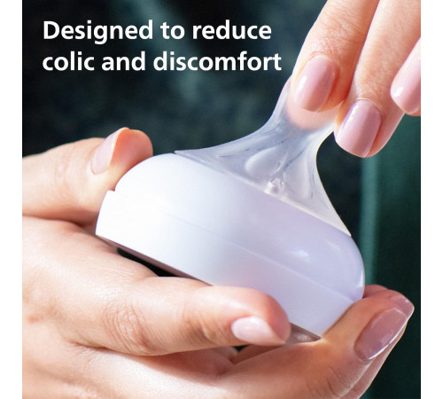  avent scy965/02 tetina din silicon "natural" (6 m+) 2 buc.