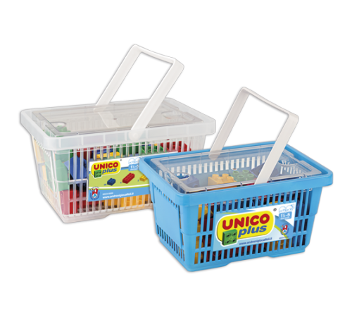 Детский магазин в Кишиневе в Молдове  androni 8503-0000 Конструктор "unicoplus" в корзине (42 дет.)