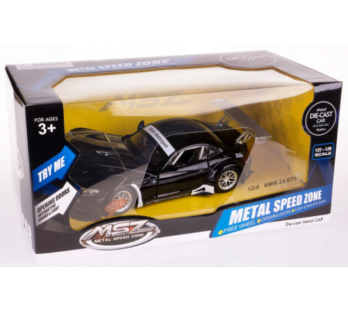 Детский магазин в Кишиневе в Молдове msz 68251a Металлическая модель "Машина bmw z4 gt3 1:24" чёрный