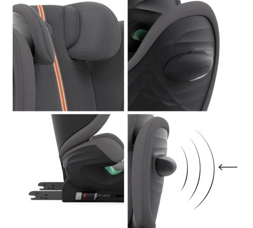 cybex scaun auto solution g i-fix plus lava grey