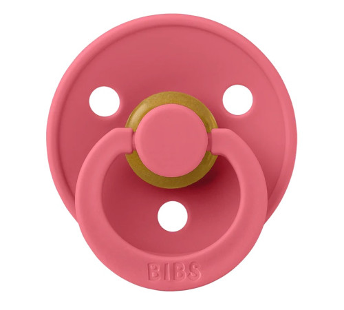  bibs suzeta rotunda din latex color m (6-18 luni) coral