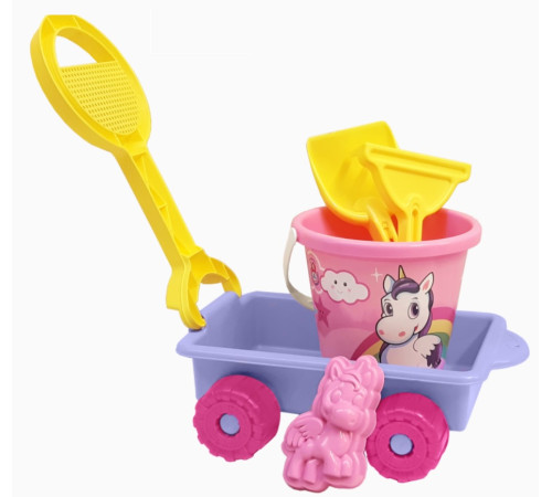 Jucării pentru Copii - Magazin Online de Jucării ieftine in Chisinau Baby-Boom in Moldova androni 6997-0uni set pentru nisip în cărucior "unicorn"