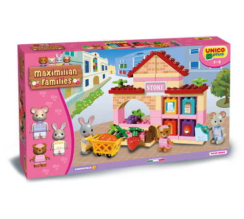 Jucării pentru Copii - Magazin Online de Jucării ieftine in Chisinau Baby-Boom in Moldova androni giocattoli 8939-0max constructor "market"  (60 el)