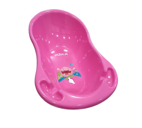  tega baby Ванночка "monters" mn-004 odpŁyw-127 (86 см.) розовый