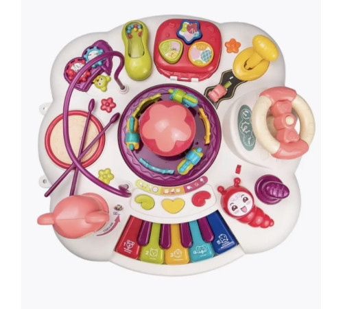 bibiin toys 648a-51 Детский игровой развивающий столик (розовый)
