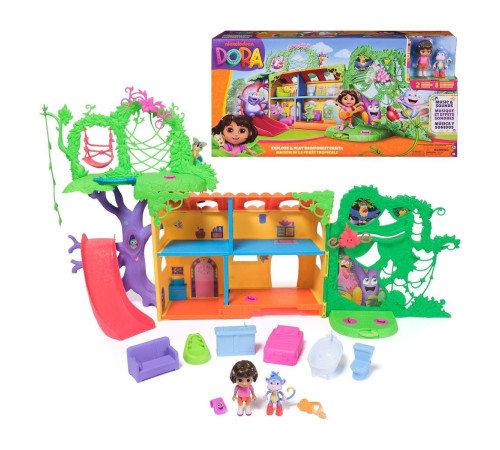 spin master 6073669 Игровой набор "Домик Доры в тропическом лесу" (90 см)