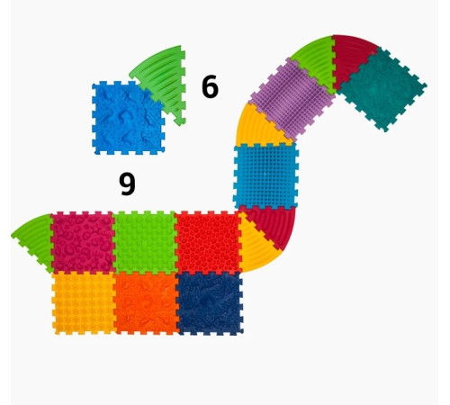 Ortek 11686 Коврик-пазл ортопедический-массажный Набор  "Динозавры" (9+6 эл.) Детский магазин в Кишиневе в Молдове ortek 11686 Коврик-пазл ортопедический-массажный Набор  "Динозавры" (9+6 эл.)