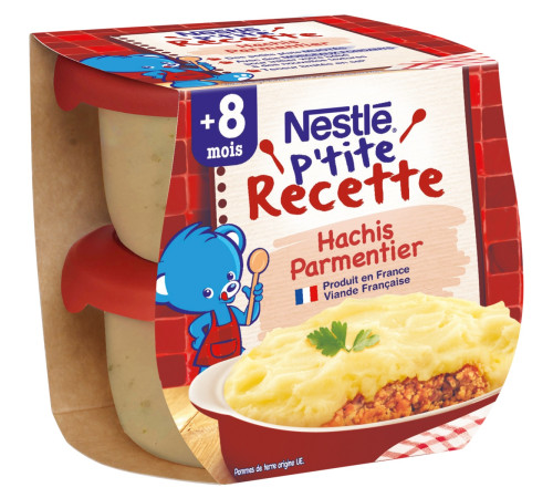 Детское питание в Молдове nestle Картофельное пюре с говядиной (2х200 гр.) (8 м.+) 