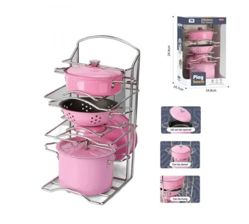 72211 set de vase metalice pentru copii