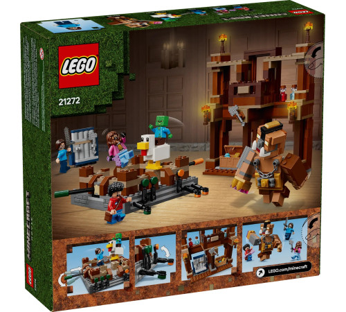 lego minecraft 21272 constructor "woodland mansion fighting ring" (491 el.)