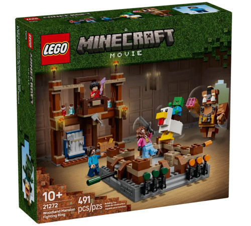 lego minecraft 21272 constructor "woodland mansion fighting ring" (491 el.)