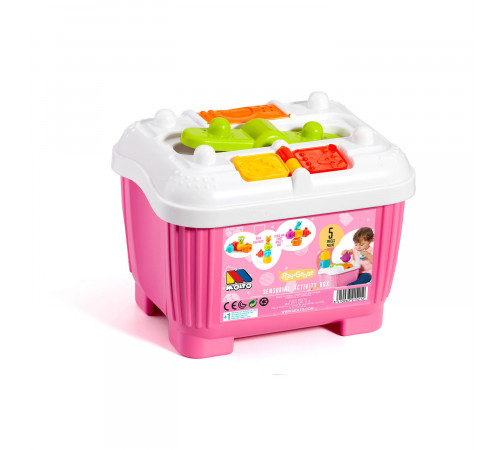 molto 21521 set de jucării senzoriale într-o cutie (5 buc.) roz