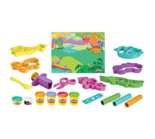 play-doh f7213 Набор для лепки "Дикие животные"