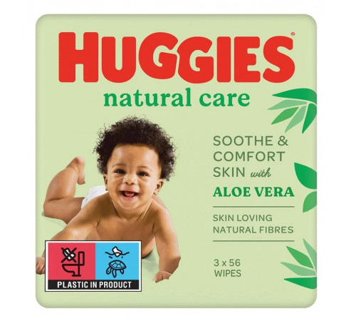 huggies Влажные Салфетки natural care (168 шт.)