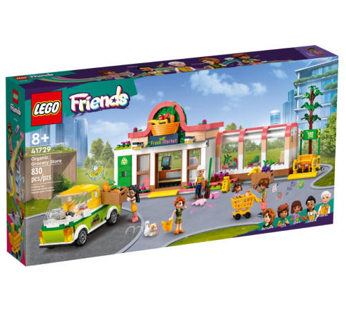  lego friends 41729 constructor "magazin de produse organice" (830 el.)