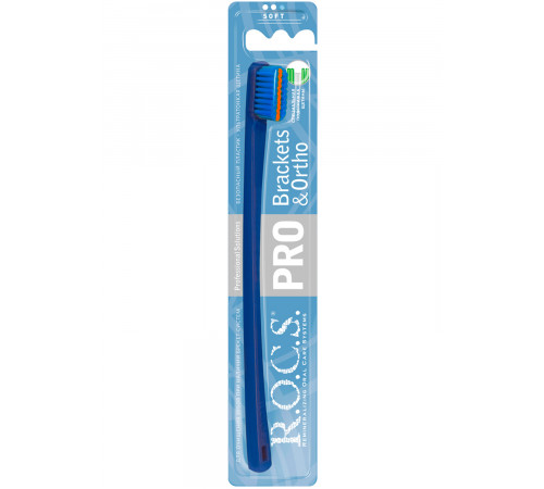 r.o.c.s. Мягкая зубная щетка для брекетов "pro brackets & ortho" (730708)