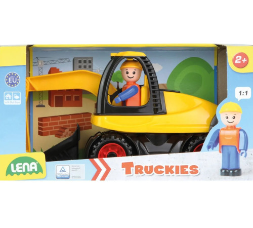 lena 1621 jucărie "excavator cu figurina" (25 cm)