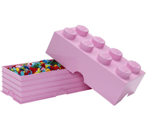 lego Контейнер для хранения storage brick 8 (50 x 25x18 cм) розовый