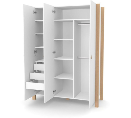 Комплект детской мебели veres monaco large (кровать + комод + шкаф) 