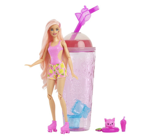 barbie hnw41 păpușa “pop reveal: limonadă de căpșuna”