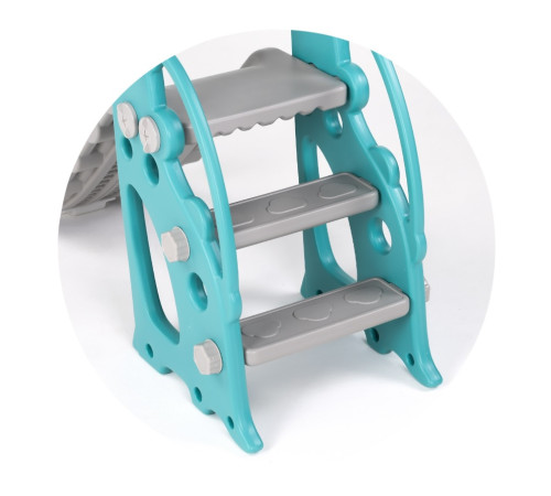 chipolino sldin02412gr tobogan pentru copii "dino" (116 cm) verde