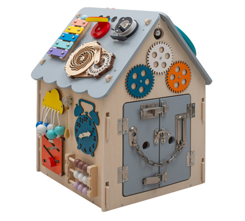baby mix 58310 Светодиодная доска для игр "house led wood montessori"