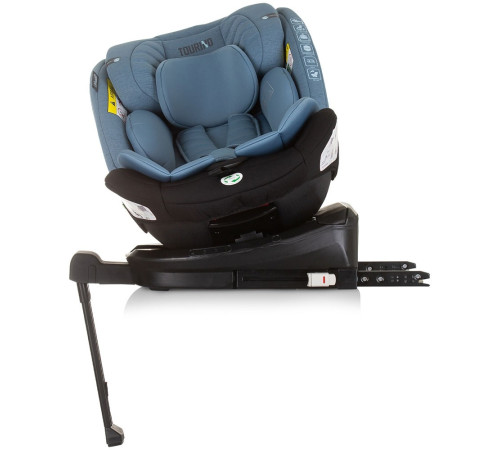 chipolino scaun auto "i-size isofix 360 tourino" stktrn02407bl (40-150 cm.) blue