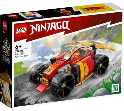 lego ninjago 71780 Конструктор "Гоночный автомобиль ниндзя Кая evo" (94 дет.)