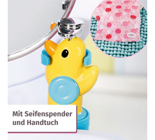 zapf creation 832707 Сhiuvetă interactivă "baby born bath hand wash basin"