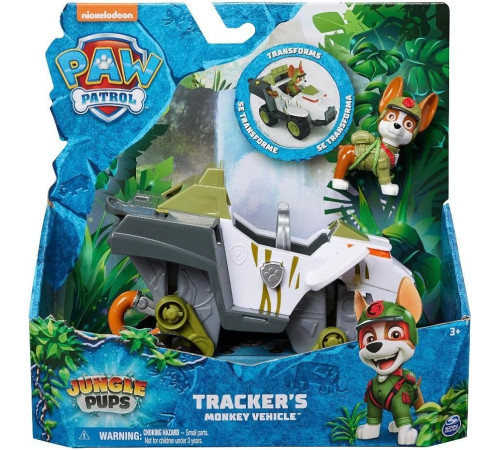 spin master 6067778 mașină cu figurină "paw patrol, jungle" în sort.