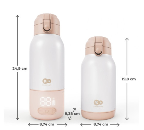 kinderkraft &Icirc;ncălzitor portabil pentru lapte și termos gaja (beige)