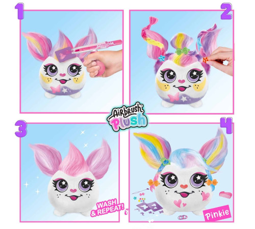 canal toys air038 set creativ "airbrush plush hair'iffic" (в асс.)