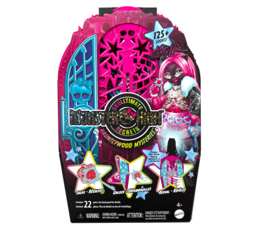 monster high jbg82 set surpriză "secretele oribile ale lui catty noir” seria "misterele din hauntlywood"