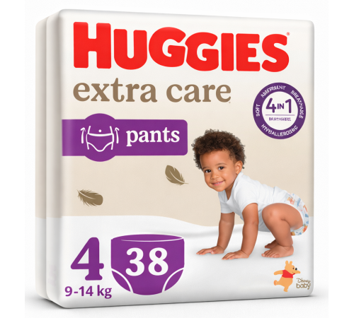  huggies extra care pants Трусики 4 (9-14 кг.) 38 шт.