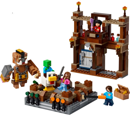 lego minecraft 21272 constructor "woodland mansion fighting ring" (491 el.)