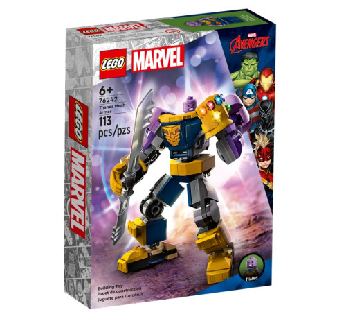  lego marvel 76242 Конструктор "Броня Таноса" (113 дет.)