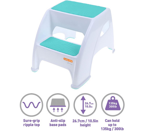 dreambaby g6070 Подставка для ног - 2 ступени (Для детей и взрослых) аквамарин 