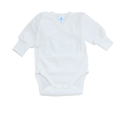 Детская одежда в Молдове minikin 21370362 Боди длинный рукав (р.62) белый